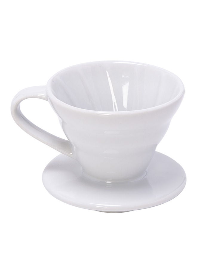NIBEMINENT Ceramic Coffee Dripper White  - Image 1
