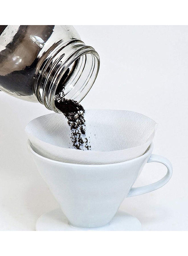 NIBEMINENT Ceramic Coffee Dripper White  - Image 3