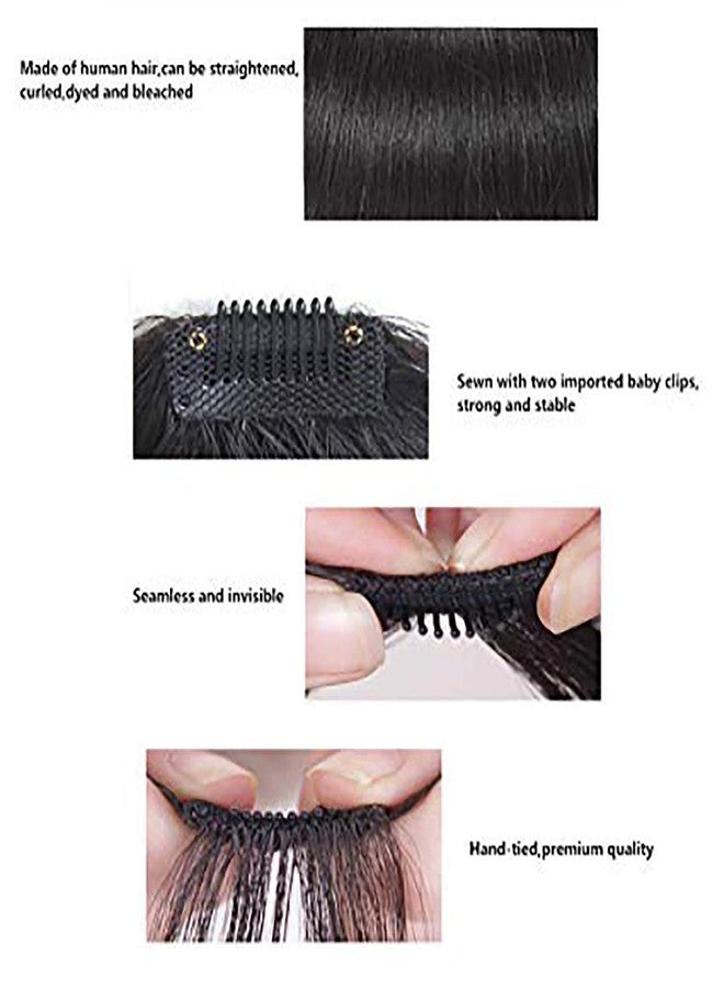 Ekan Clip On Clip in Synthetic Front Hair Bang Fringe Hair Extension for Women (Dark Brown), 15 Gram Pack of 1 - Image 5
