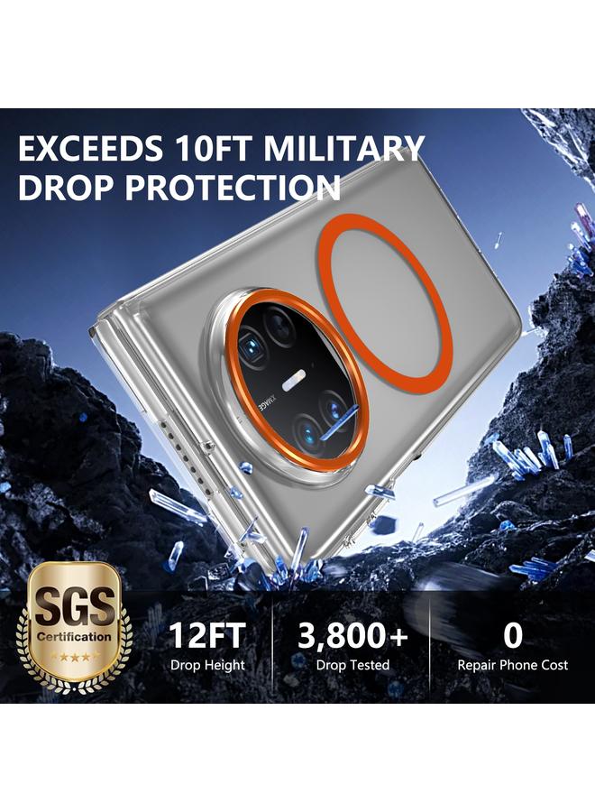 اس-توب جراب لهاتف Huawei Mate X5 lce قابل للطي من سلسلة MagSafe جراب شفاف مدمج لهاتف الكمبيوتر الشخصي - Image 3