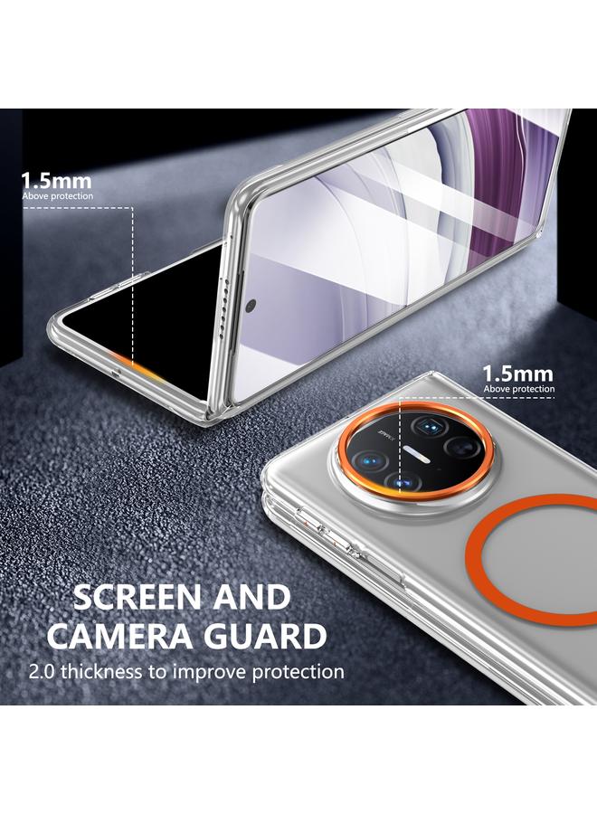 اس-توب جراب لهاتف Huawei Mate X5 lce قابل للطي من سلسلة MagSafe جراب شفاف مدمج لهاتف الكمبيوتر الشخصي - Image 4