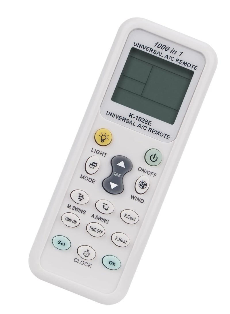 PopZa K-1028E All-in-One Universal Remote Control for Midea, Gree, and LG Air Conditioners – Includes Battery - Image 3