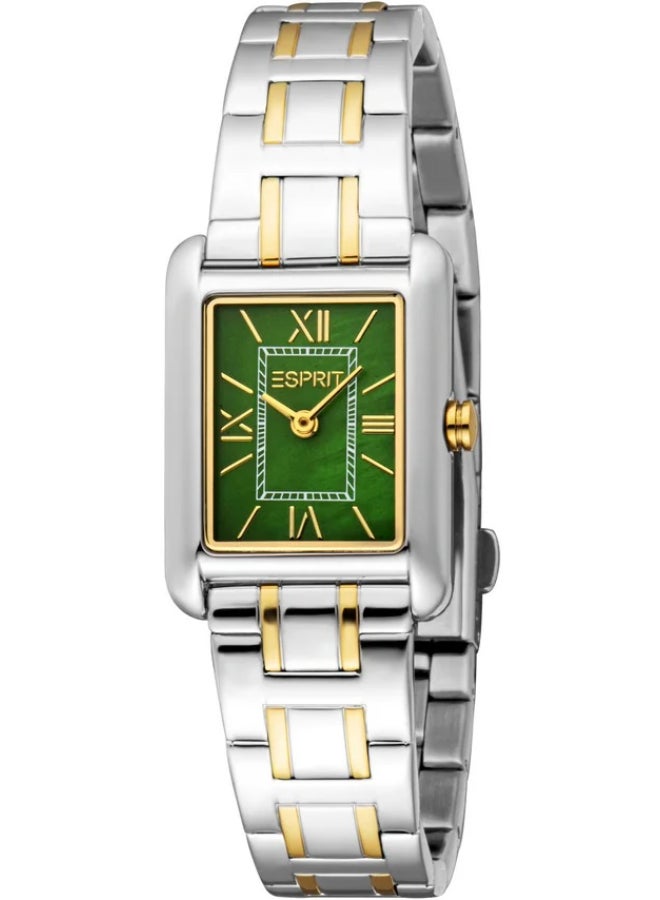ESPRIT Women's Green Dial Analog Quartz Watch 22 x 24.5  mm -  ES1L476M0085 