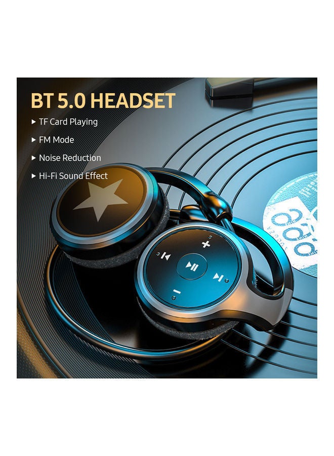 NIBEMINENT Bluetooth 5.0 Lightweight Sports Headphone Black/Grey - Image 4