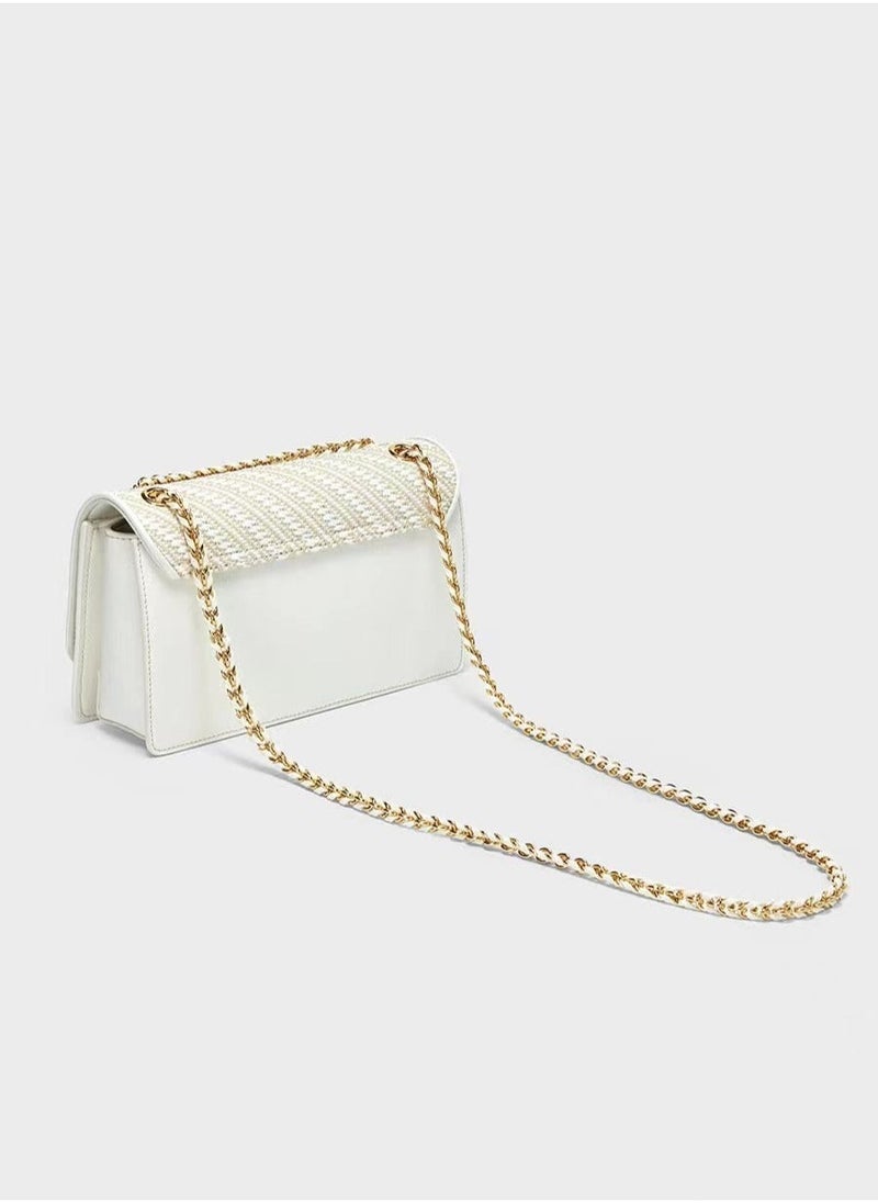 Charles & Keith Charles & Keith Chain Small Square Bag Shoulder Bag Crossbody Bag  - Image 4