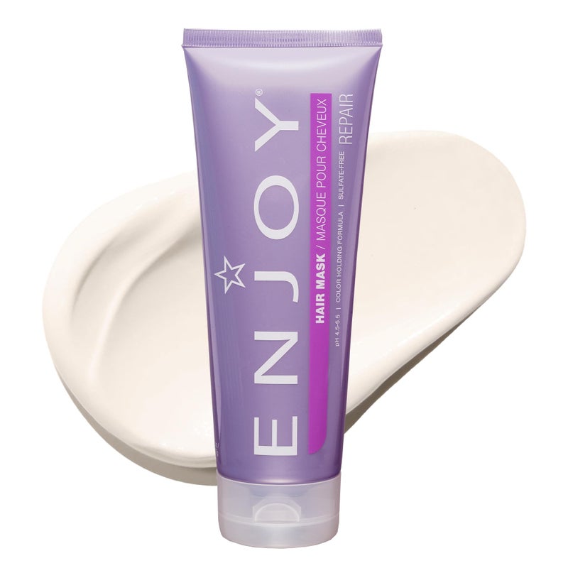 Enjoy Hair Mask 8 Oz 227 Grams  Add Moisture  Shine Repair and Strengthen Dry Unruly Hair  Color Safe  pH 4555  SulfateFree