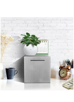 Joyelink Bank for Adults, Stainless Steel Savings Bank to Help Budget and Save, Metal Money Bank Only Savings Box, Must Break to Access Money, 5.9"X5.9"X5.9"  - Image 4