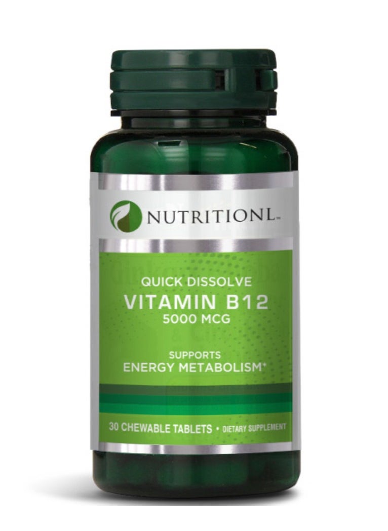 NUTRITIONL Nutritionl Vitamin B12 5000 Mcg 30 Tabs 