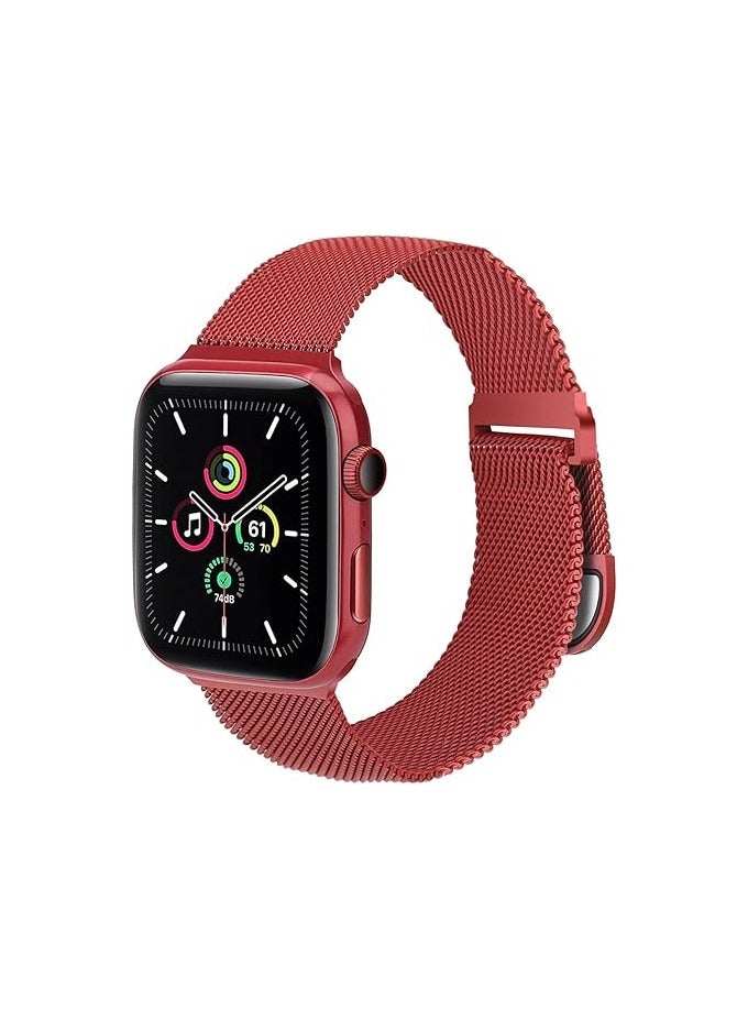 متوافق مع سوار ساعة Apple Watch مقاس 46 مم للنساء والرجال، سوار معصم معدني مغناطيسي من الفولاذ المقاوم للصدأ متوافق مع سلسلة iWatch Ultra - Image 2