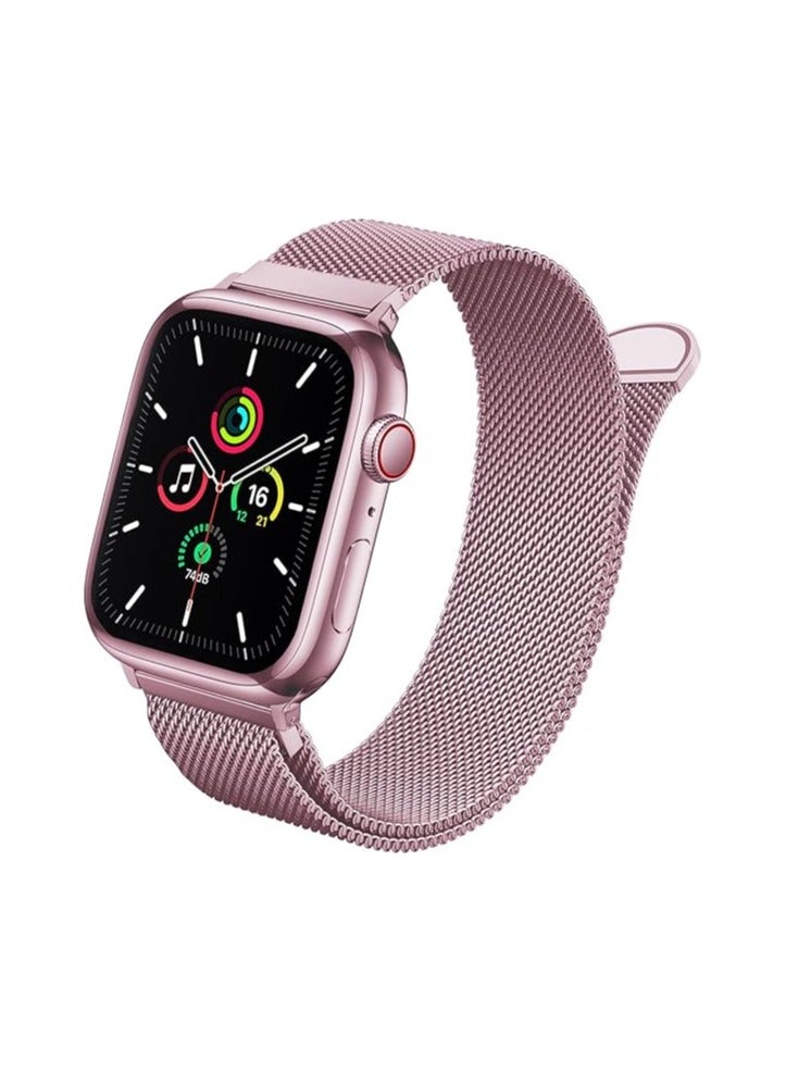 متوافق مع سوار ساعة Apple Watch مقاس 46 مم للنساء والرجال، سوار معصم معدني مغناطيسي من الفولاذ المقاوم للصدأ متوافق مع سلسلة iWatch Ultra - Image 3