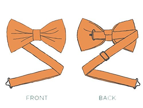 BUYYOURTIES PBT-ADF-33 - Mens Pre-Tied Formal Tuxedo Solid Color Bow Tie - Image 3
