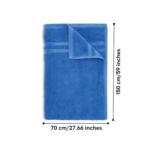 Welspun 100% Cotton Quick Dry Bath Towel | High Absorbency Super Soft, Fast Drying Towels for Bath | 380 GSM Large Size 1 Piece Bath Towel for Men and Women | Sized 70cm X 150cm Navy Blue - Image 3