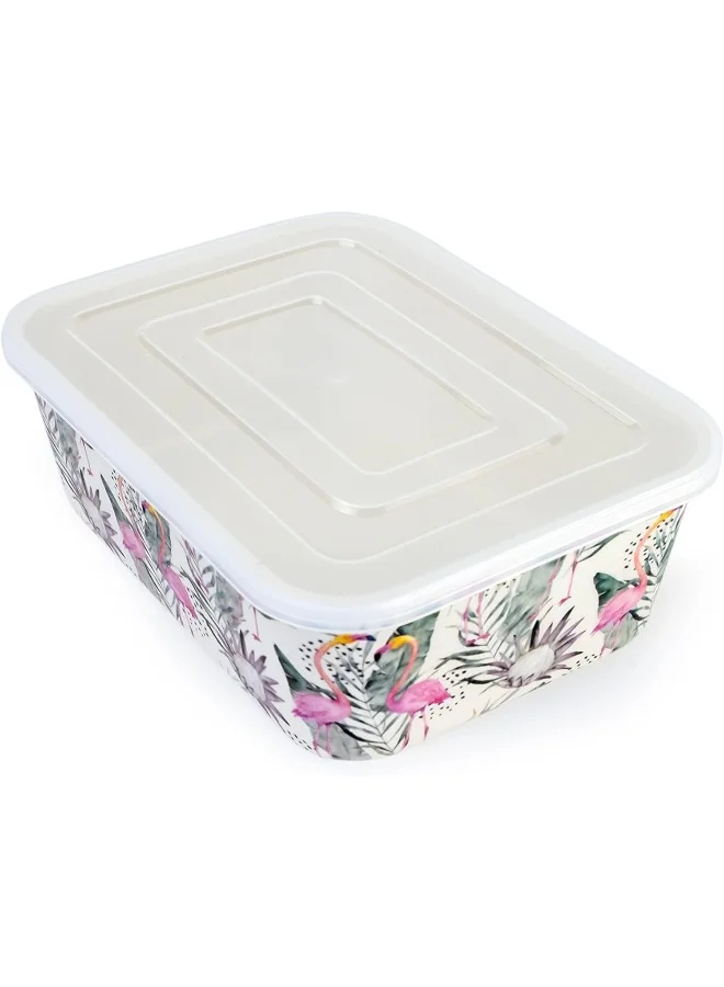 Cuisine Art Eco-Friendly Bamboo Fibre Container – Food Storage Lunchbox, 16x12cm, 380ml