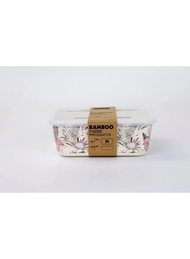 Cuisine Art Eco-Friendly Bamboo Fibre Container – Food Storage Lunchbox, 16x12cm, 380ml