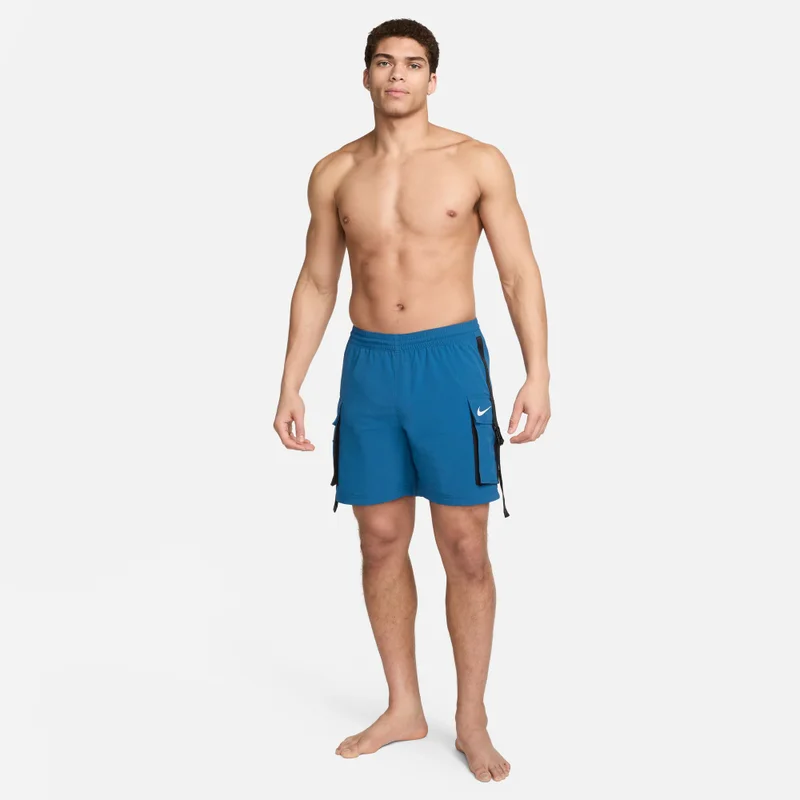 Nike Blue Men's Swim Cargo Volley Shorts for Men | Best Price UAE