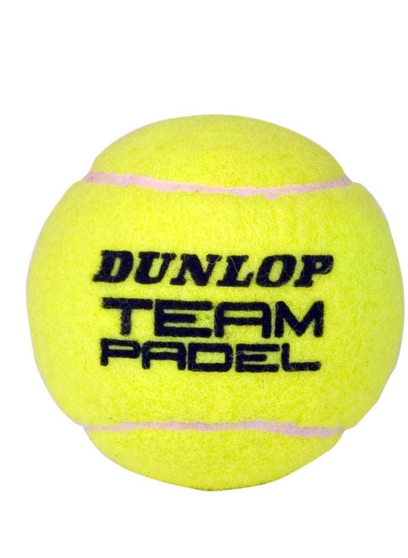DUNLOP PB Team Padel Balls – 3 Pack, High Performance, Yellow, for Padel  - Image 3