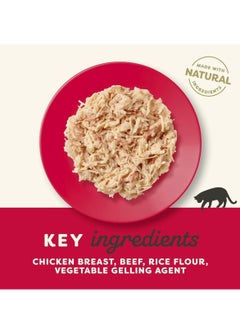 Applaws 10 Pouches Chicken with Beef in Jelly Adult Wet Cat Food 10x70g  - Image 4
