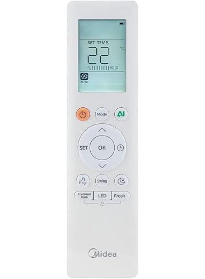 Midea AI Eco Master 3 HP Inverter Heat & Cool Split AC – M1SEFT-24HRDN8F-Q8 M1SEFT-24HRDN8F-Q8 White - Image 3