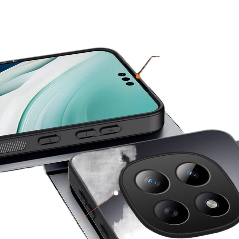 LS Acrylic Protective Case for Redmi Note 15 with Shockproof and Drop Protection plus Shockproof plus Matte Finish plus Anti-Slip Grip in Graphite Black - Image 4