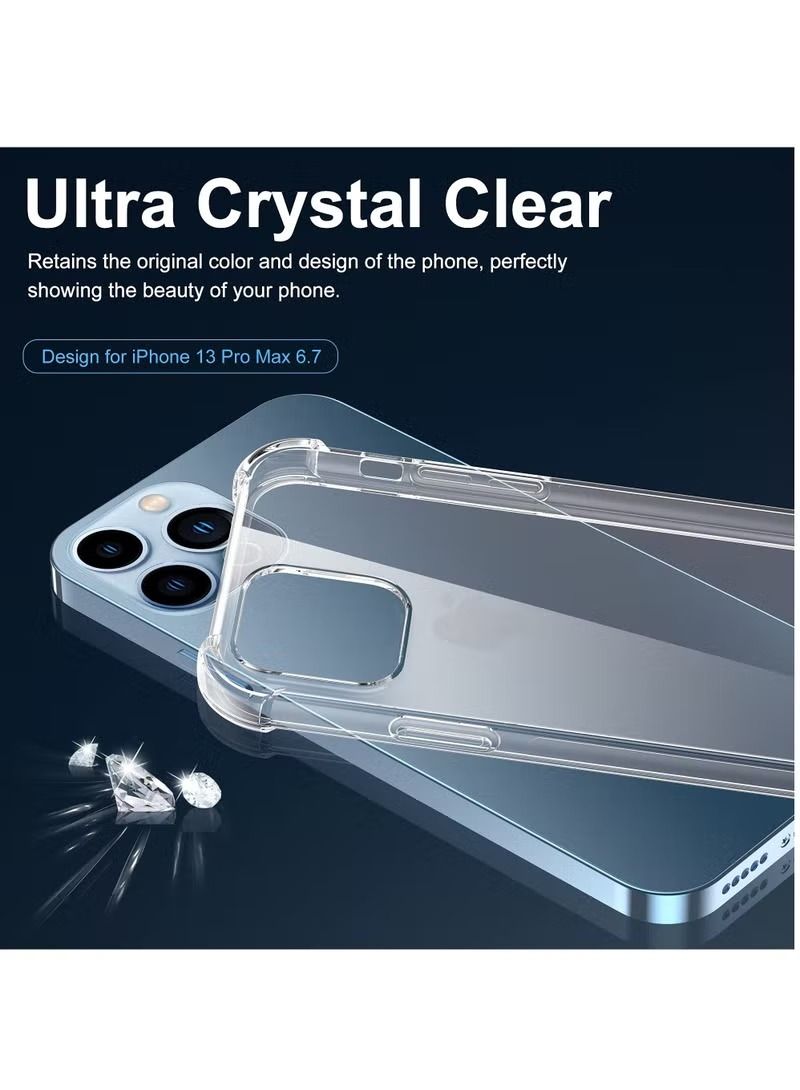 إيف جراب iPhone 14 Pro مقاس 6.1 بوصة مصنوع من مادة TPU فائقة النحافة وناعم مع 4 زوايا ممتصة للصدمات وغطاء شفاف مضاد للخدش ومضاد للسقوط لهاتف Apple iPhone 14 Pro - Image 4