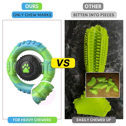 wodifer Dog Toys for Aggressive Chewers Large Medium Breed, Indestructible Squeaky Dog Chew Toys, Tough Nylon Rubber Interactive Dog Toys to Keep Them Busy - Image 5