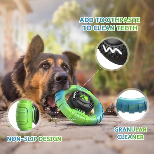 wodifer Dog Toys for Aggressive Chewers Large Medium Breed, Indestructible Squeaky Dog Chew Toys, Tough Nylon Rubber Interactive Dog Toys to Keep Them Busy - Image 2