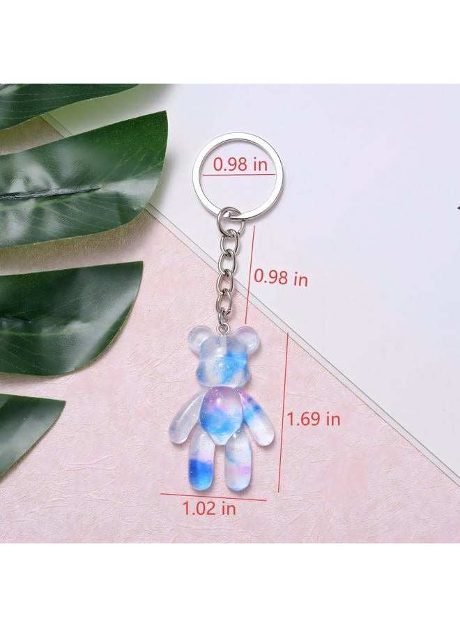 Ukodnus Worry Bear Keychain, Comforting Gift for Him Her, Back to School Mental Health Gift, Anxiety Relief, Positivity Keyring, Light Blue, M - Image 5
