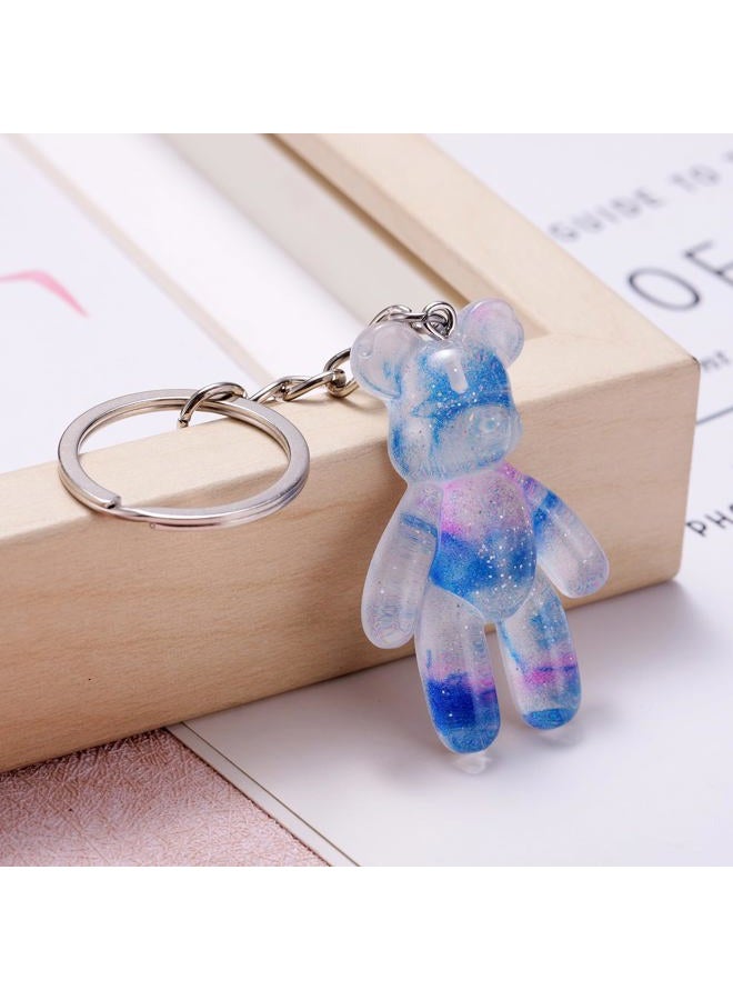 Ukodnus Worry Bear Keychain, Comforting Gift for Him Her, Back to School Mental Health Gift, Anxiety Relief, Positivity Keyring, Light Blue, M - Image 4