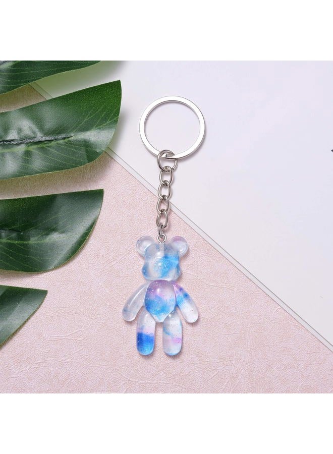Ukodnus Worry Bear Keychain, Comforting Gift for Him Her, Back to School Mental Health Gift, Anxiety Relief, Positivity Keyring, Light Blue, M - Image 2