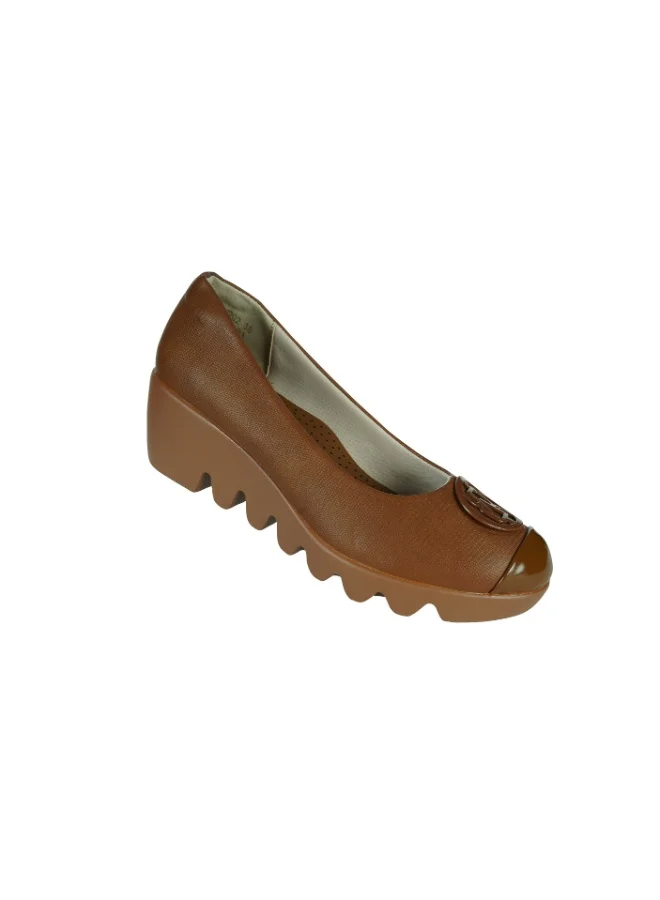 ميشيل مورجان 092-2570 Michelle Morgan Ladies Wedge Shoes 219RJB02 Brown