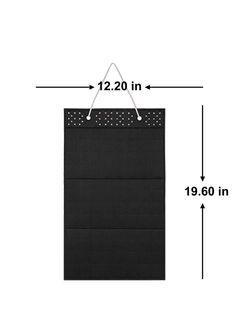 SYOSI Wall Hanging Brooch Pin Organizer, Pin Collection Case, Brooch Collection Storage Holder, Enamel Pin Display and Brooch Collection Storage Holder for Women or Men, up to 96 Pins (Organizer Only)Black  - Image 4