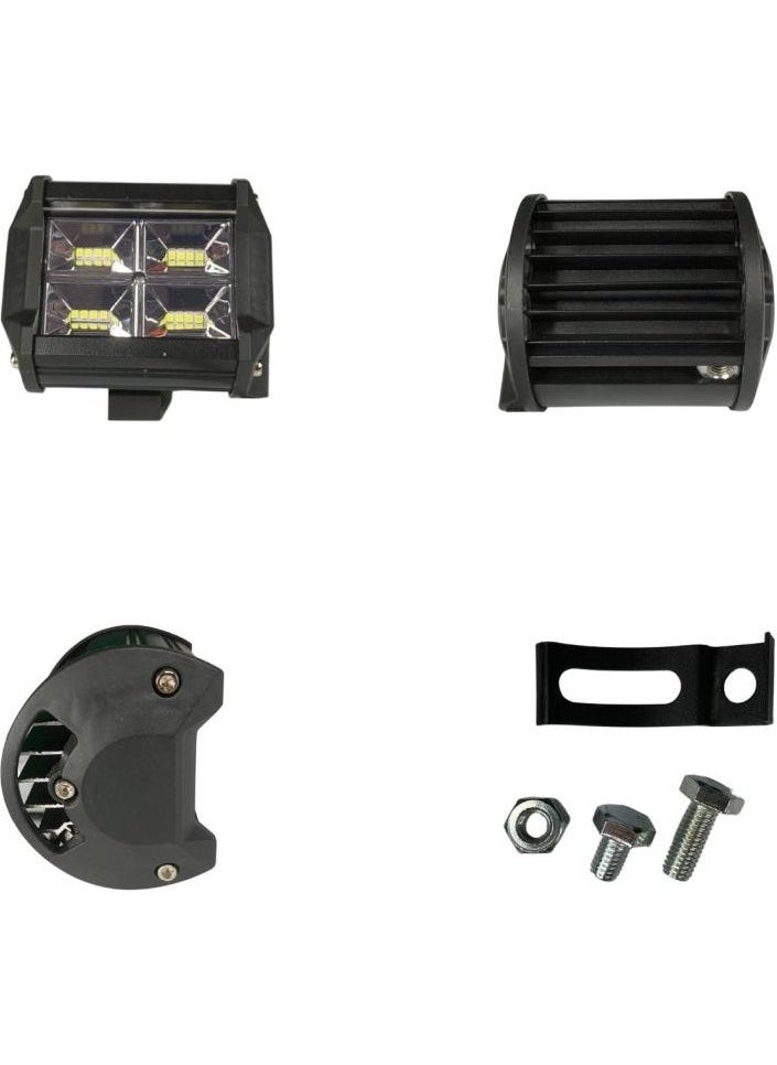 Techmaster 48W 16 LED Quattro Off Road Daytime Fog Light Lamp 9cm 12V  - Image 2