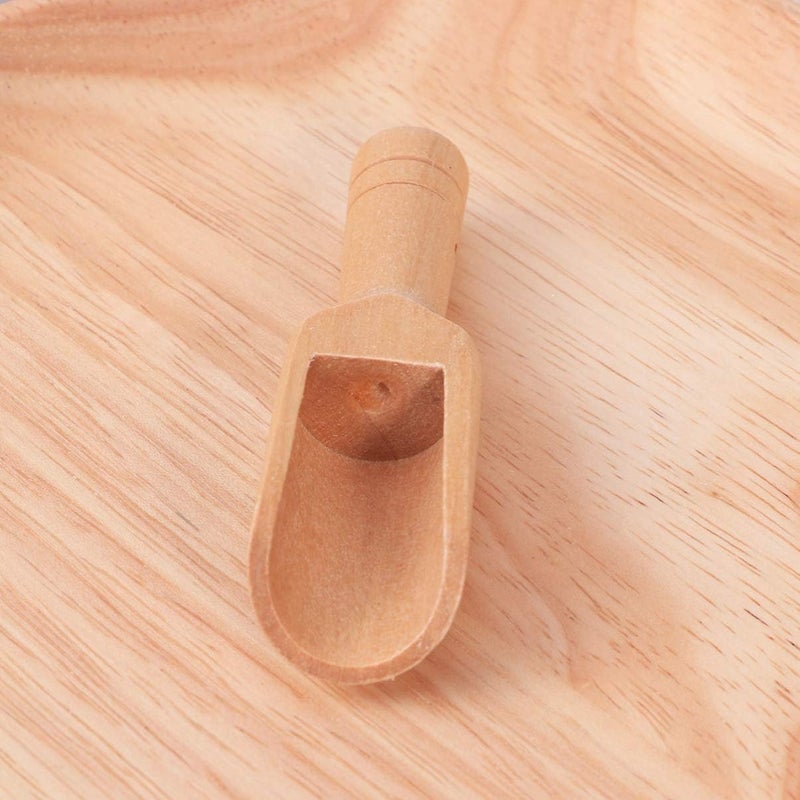 3pcs Mini Wooden Scoops Wood Condiment Spoon Bath Salt Spoon for Washing Powder Candy Spices Laundry Detergent Tea Bean 2. 4x7. 8cm - Image 5