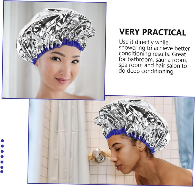 Ipetboom 2pcs Hair Treatment Cap Self-Heating Salon Hair Care Protector for Deep Conditioning Home Use Foil - Image 5