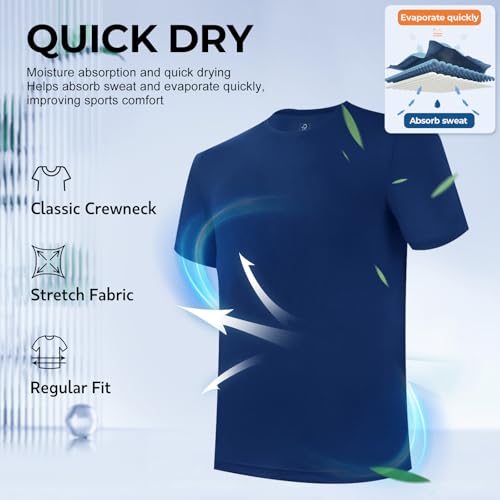 BAMBOO COOL تي شيرتات داخلية للرجال من BAMBOO COOL، قمصان قطنية مريحة، 3 قطع - Image 3