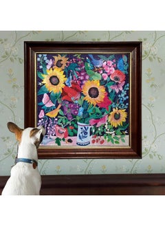 eeboo eeBoo Piece and Love Summer Bouquet 1000 Piece Square Adult Jigsaw Puzzle 23 x 23 When Completed Sturdy Puzzle Pieces for Ages 14 and up  - Image 2