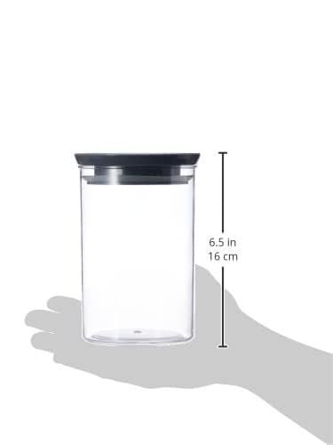 GOPI Plastic Storage Jar and Container Set I Air Tight & BPA Free Containers for Kitchen Storage Set I Grocery Kitchen Container Set I Multipurpose Jar, 900 Ml Each, Set 6, Grey - Image 3