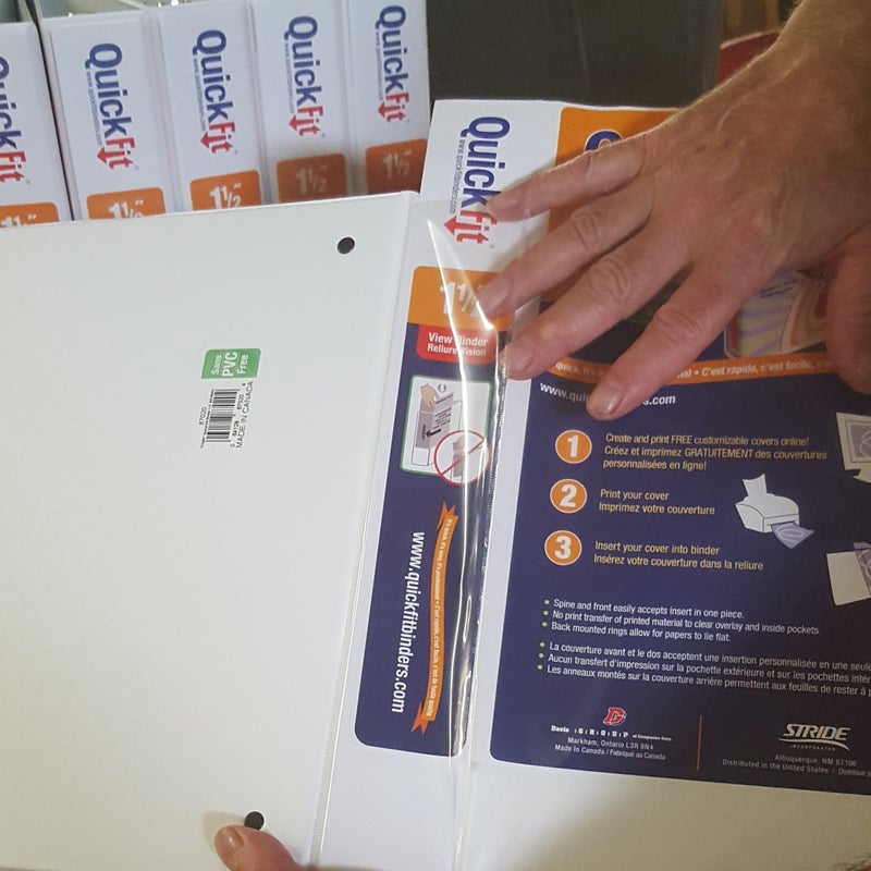 QuickFit Stride, Inc 95011L Legal-Size Binders, Round Ring, 1-Inch Cap, 8-1/2-Inch x14-Inch, Black - Image 5