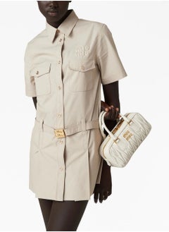 Miu Miu Small Arcadie Top Handle Bag in Matelassé Nappa Leather Crossbody Shoulder  - Image 4