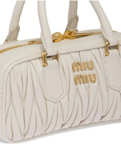 Miu Miu Small Arcadie Top Handle Bag in Matelassé Nappa Leather Crossbody Shoulder  - Image 2