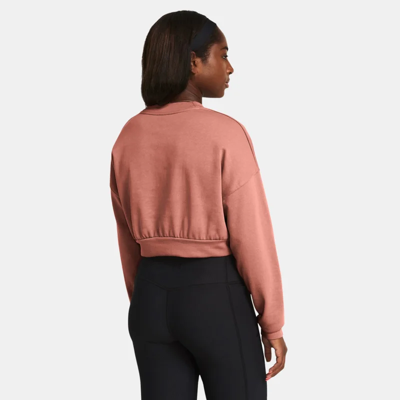 UNDER ARMOUR Red Women's Rival Crop Top for Women | Best Price UAE
