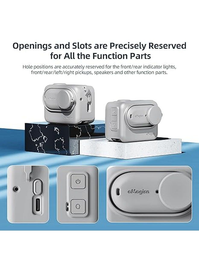 General Insta360 GO 3 Camera Silicone Case + Action Capsule with Corded Neck Action Camera Protector  - Image 4