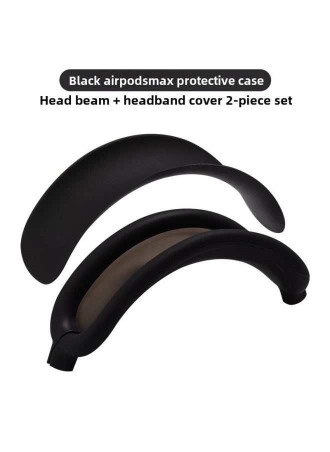 Generic - For Apple Airpods Max Silicone Head Beam Protective Cover Beam Dust-proof Bluetooth Headset Ear Movers-Specifications:Black Head Beam Cross Beam - Image 1