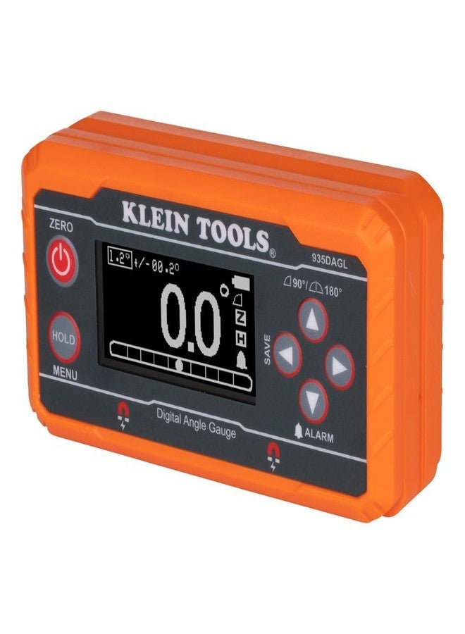 Klein Tools 935DAGL Digital Level Angle Finder with Programmable Angles, Measures 0-90 and 0-180 Degree or Dual Axis Bullseye Ranges - Image 1