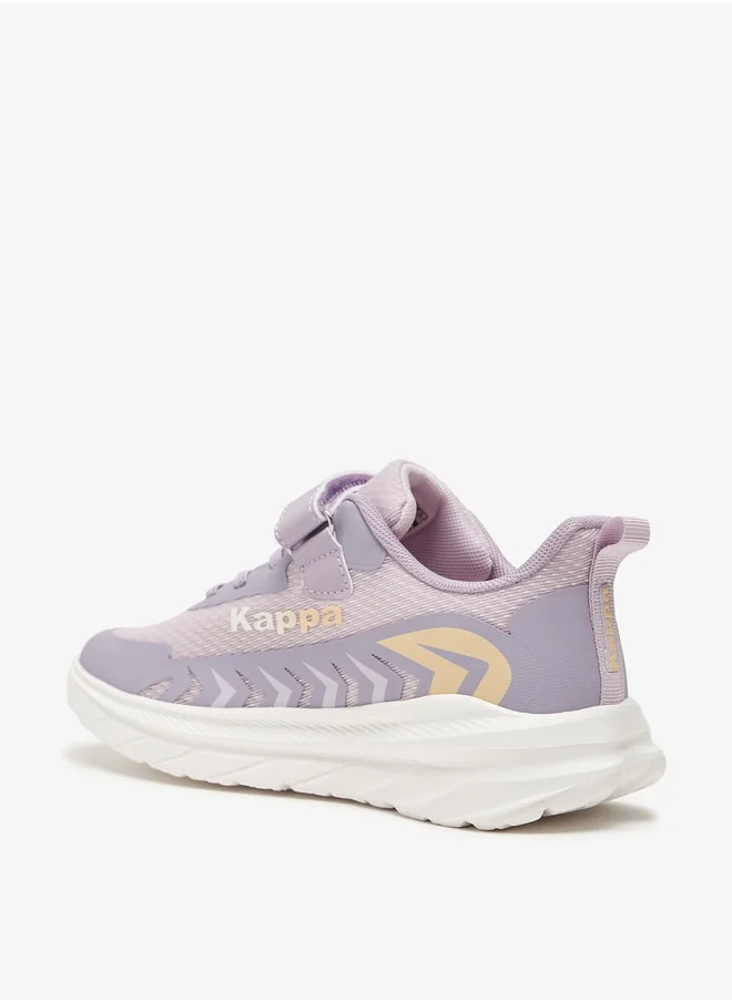 Kappa Girls' Colourblock Sports Shoes with Hook and Loop Closure