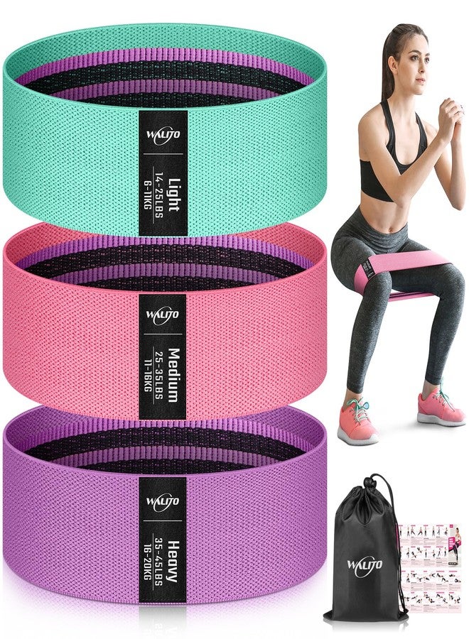 WALITO Resistance Bands for Legs and Butt, Fabric Exercise Loop Bands Yoga, Pilates, Rehab, Fitness and Home Workout, Strength Band for Booty - Image 1