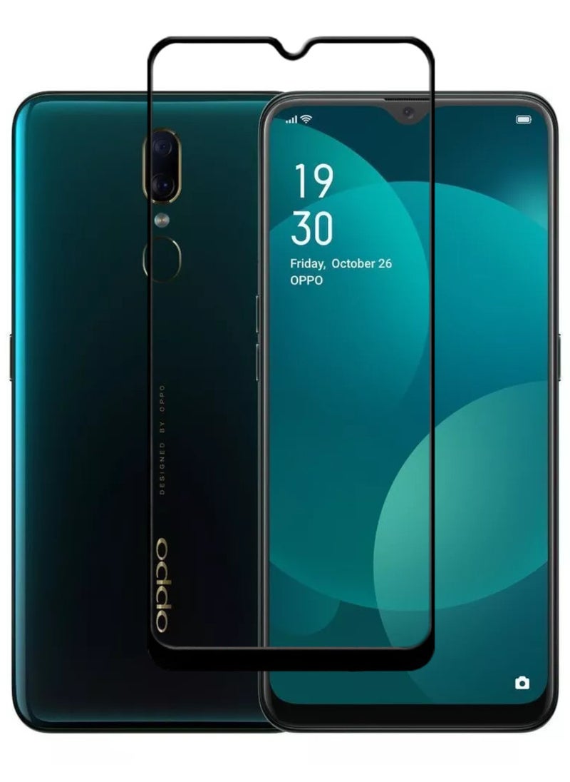 ACLIX Antistatic ESD Dustproof Premium Quality High Definition Tempered Glass Screen Protector Designed For Oppo F11 - Image 1