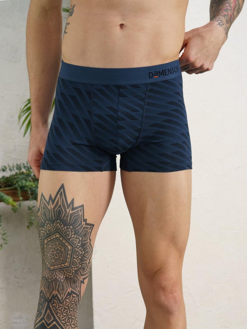 DAMENSCH Men Deo-Soft Supima Modal Trunks-Pack of 1-Comet Blue-Medium - Image 4