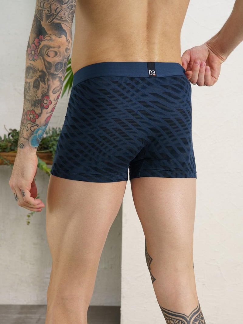 DAMENSCH Men Deo-Soft Supima Modal Trunks-Pack of 1-Comet Blue-Medium - Image 5