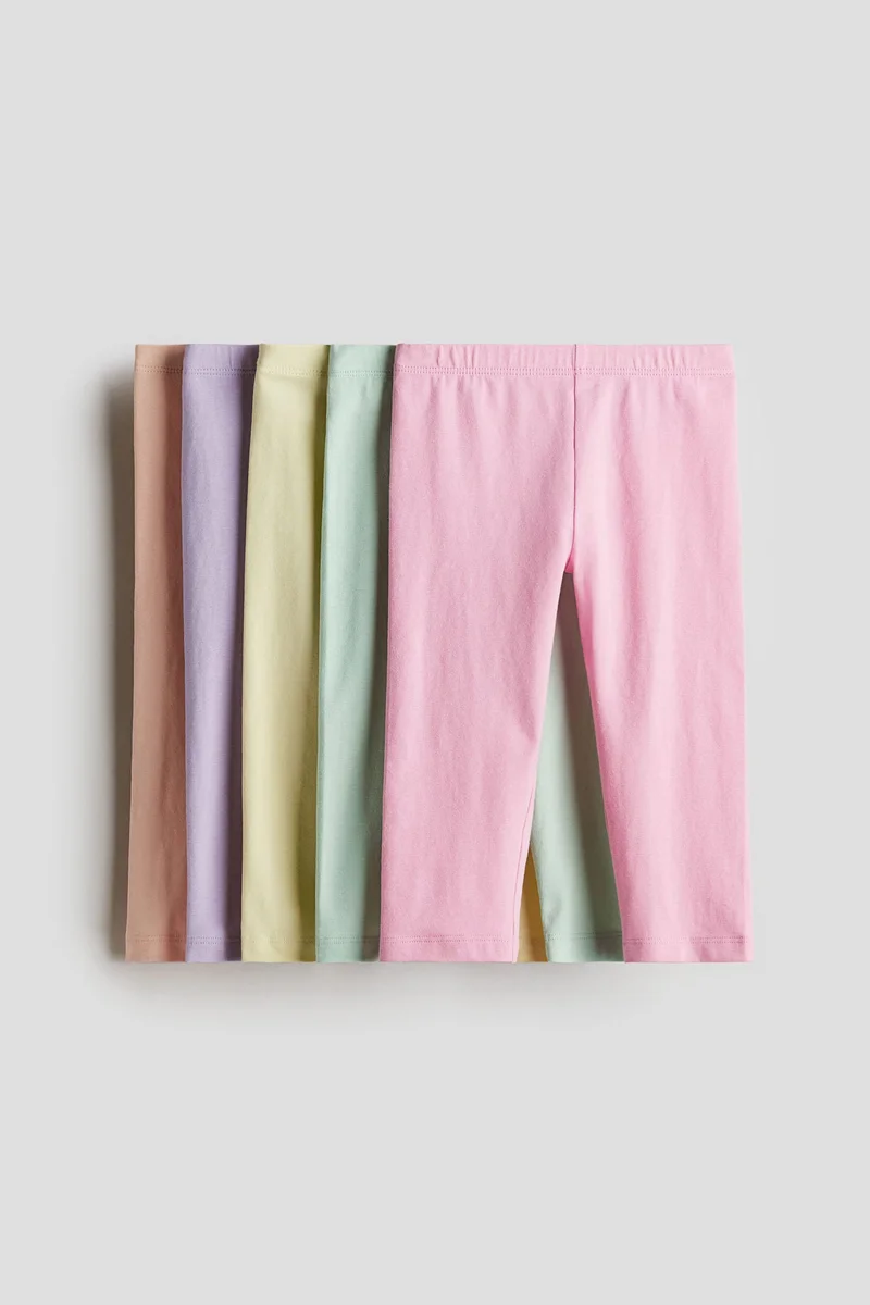 H&M 5-pack cotton leggings